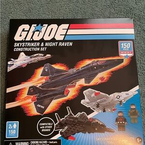 GI Joe Skystriker & Night Raven Jet Fighter Construction Set (150 pcs)